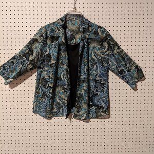 Paisley Blouse with attached Cami L/XL